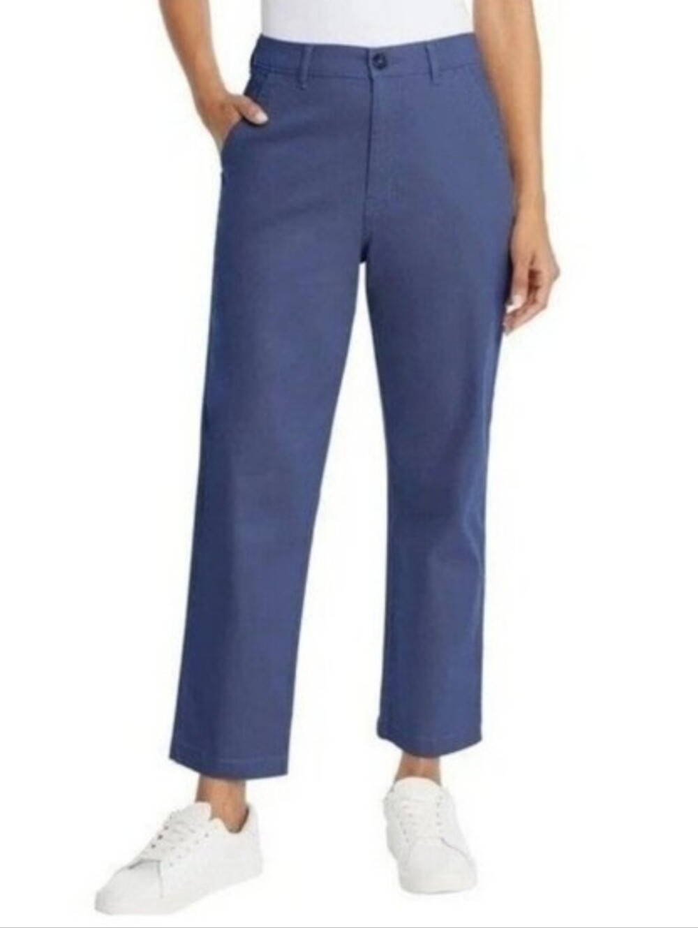 G.H. Bass & Co. Women's Ankle Chino Pant - Blue - 10